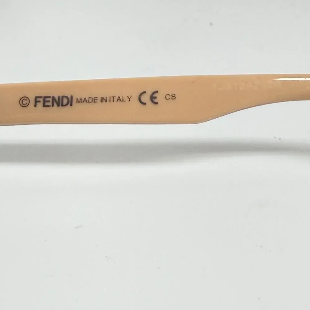 FENDI FF0015 7TE‎ Italy Gray Crystal/Beige Eyeglasses Frame 54-16-140 H18317